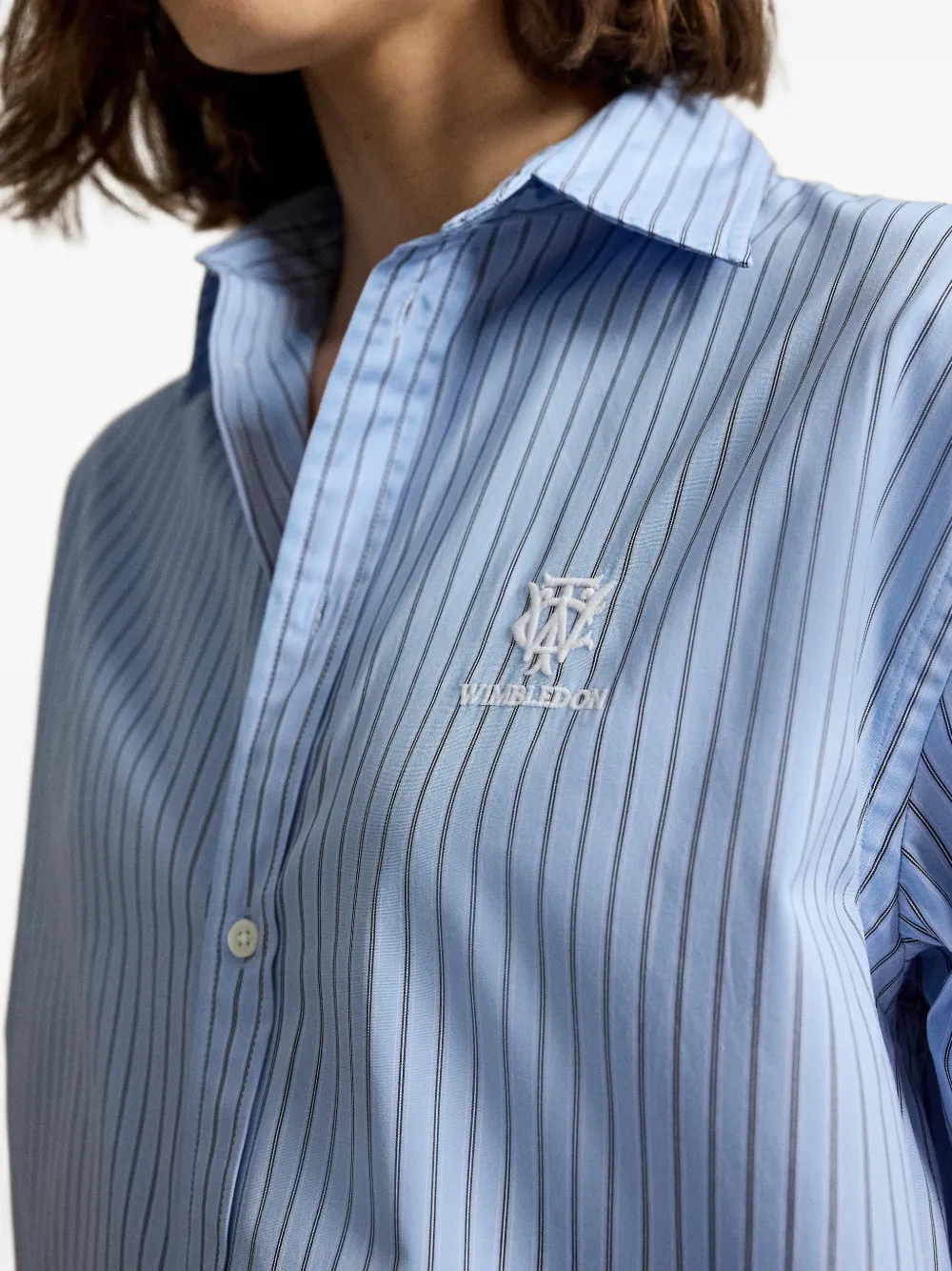 Polo Ralph Lauren Wimbledon gestreept overhemd Blauw