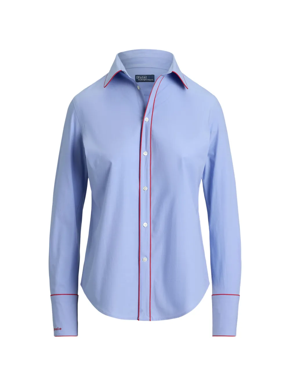 Polo Ralph Lauren Hemd mit Kontrastpaspeln - Blau