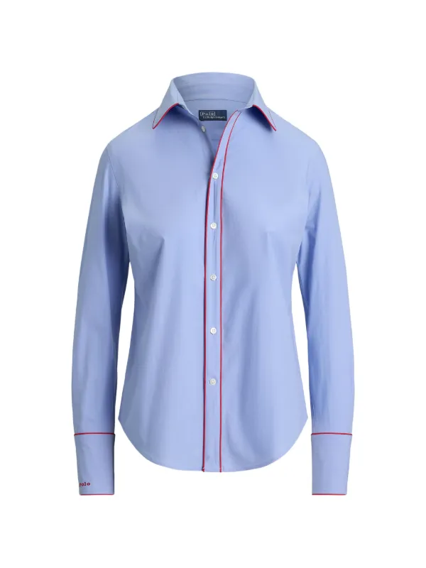 ralph lauren stretch dress shirt Polo Ralph Lauren Slim Fit Stretch Poplin Long Sleeve Woven Shirt