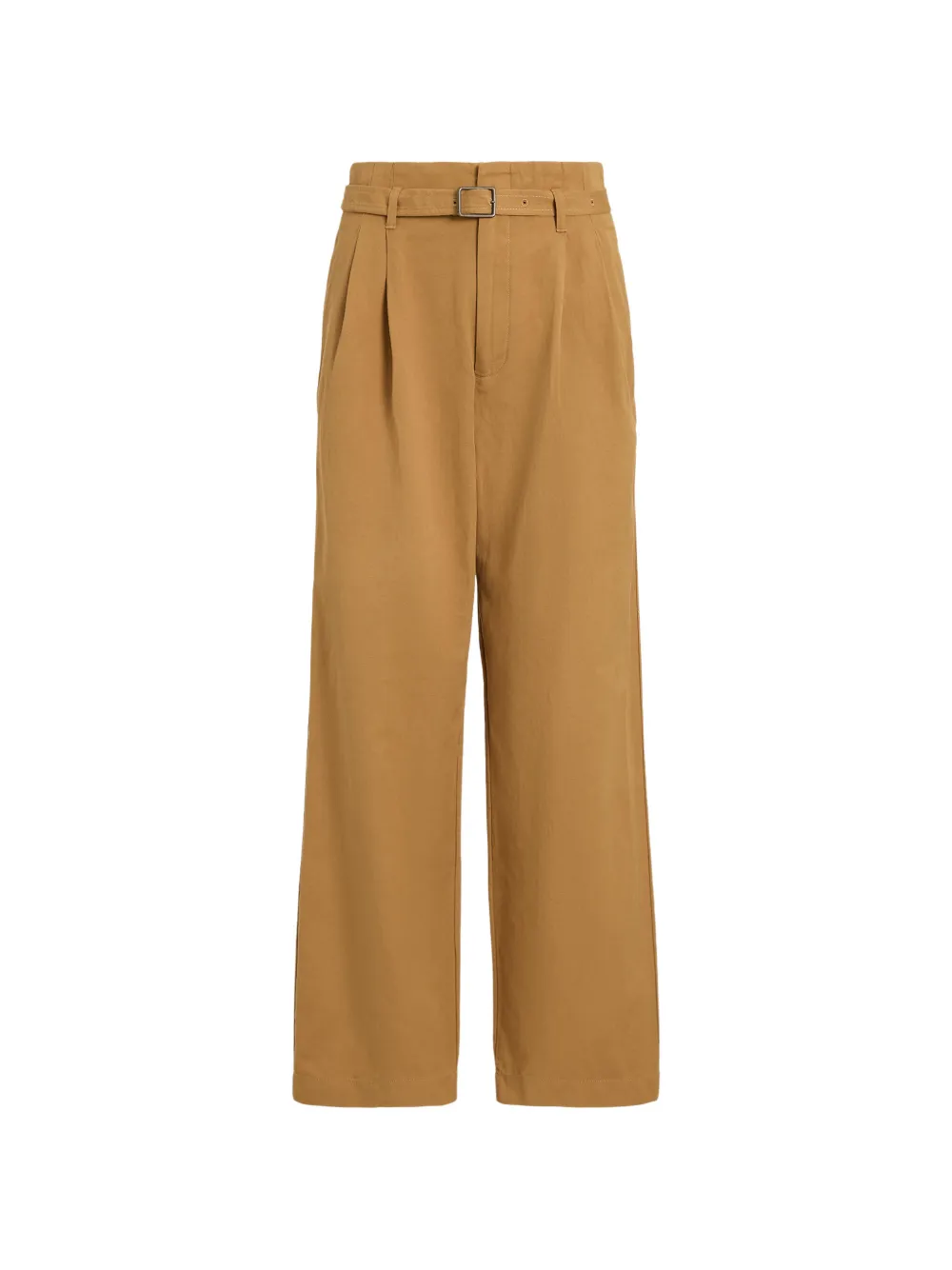 Polo Ralph Lauren cotton-linen notch pleated trousers - Nude
