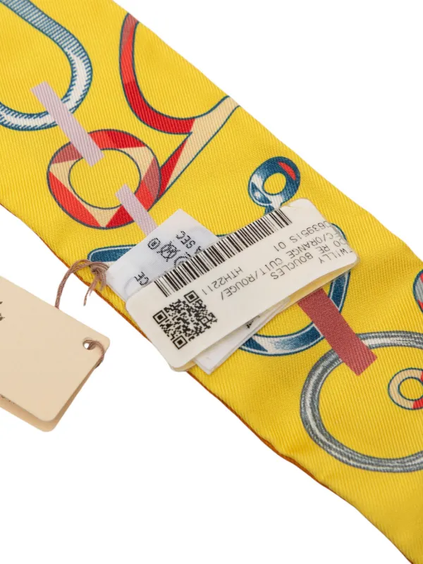 Hermès Pre-Owned 2000-2025 ドレブックル ツイリー シルクスカーフ