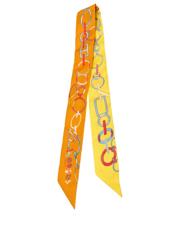 Hermès Pre-Owned 2000-2025 Do Re Boucles Silk Twilly Scarf Scarves