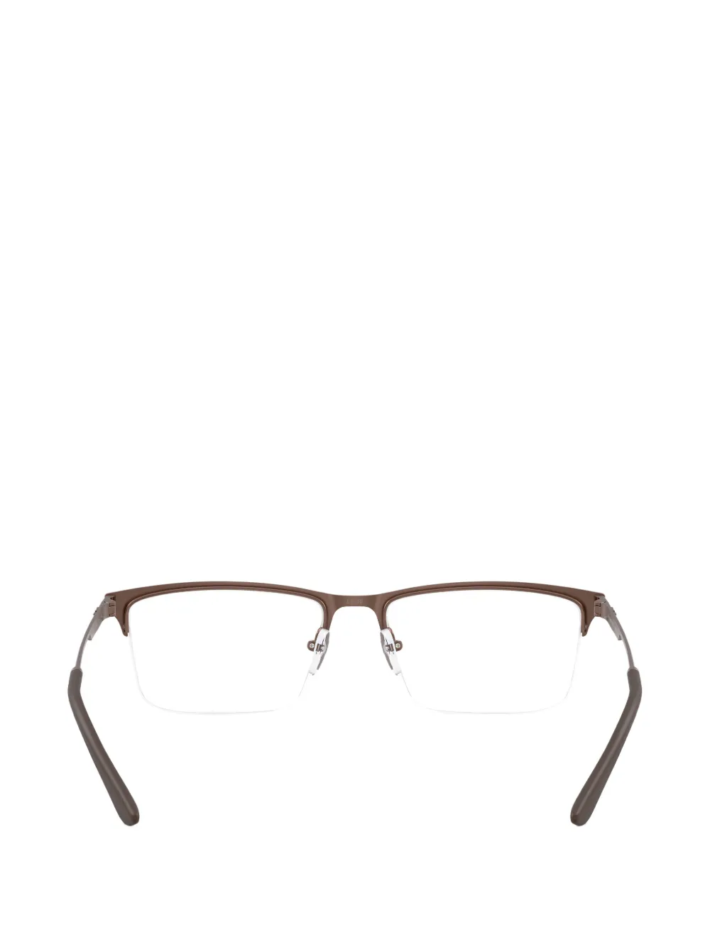 Emporio Armani Bril met rechthoekig montuur Bruin