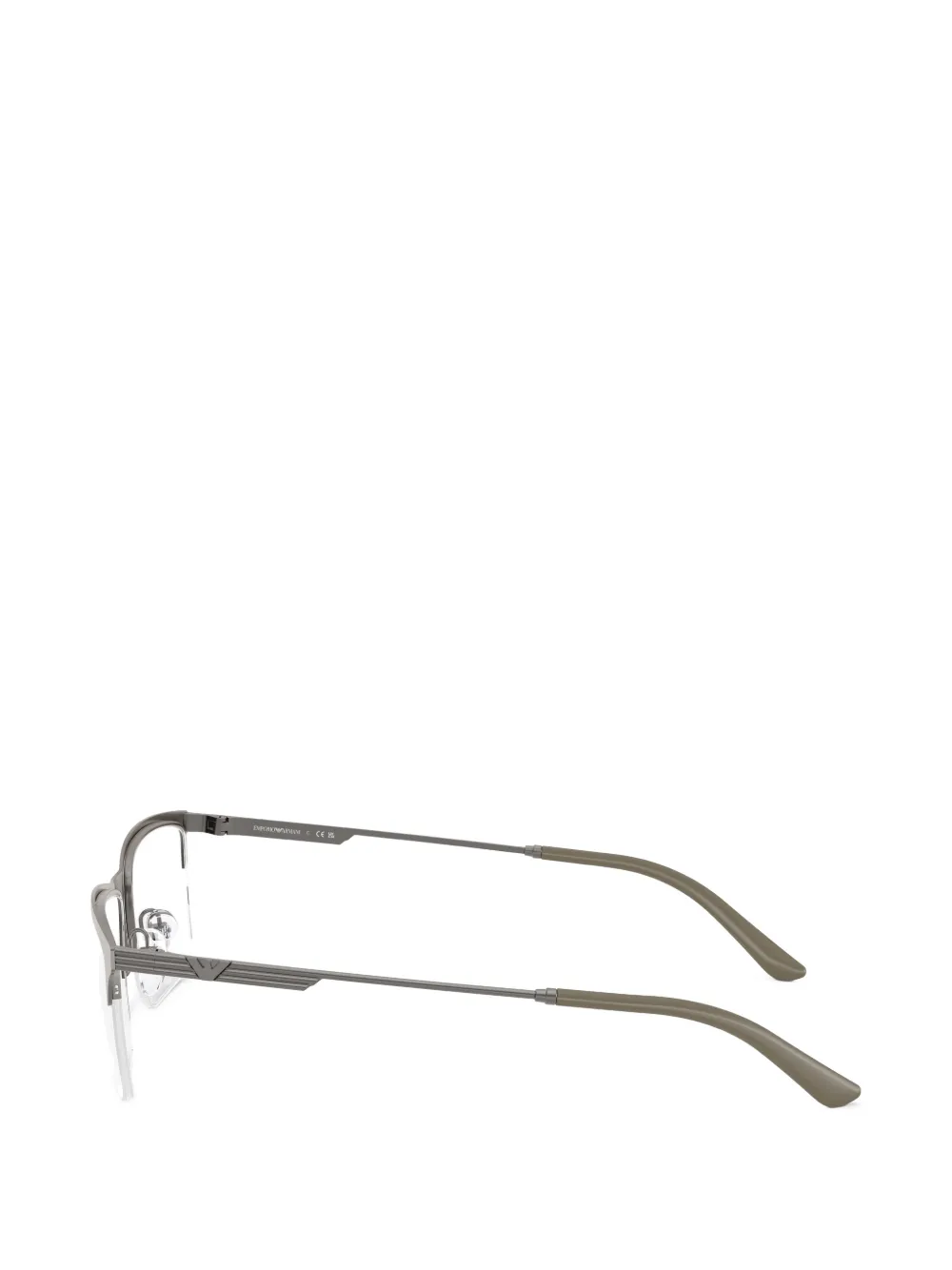 Emporio Armani Bril met rechthoekig montuur Grijs
