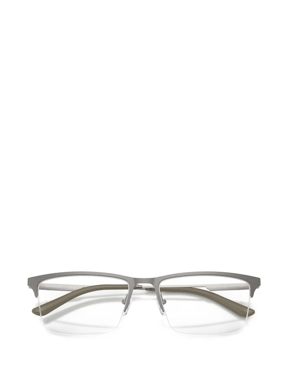 Emporio Armani Bril met rechthoekig montuur Grijs