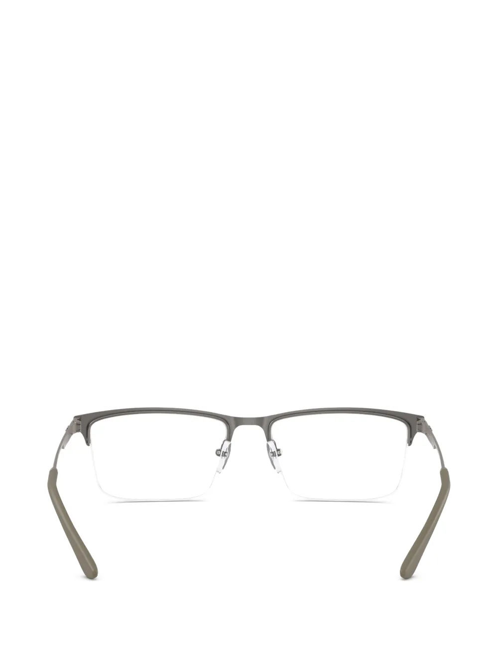 Emporio Armani Bril met rechthoekig montuur Grijs