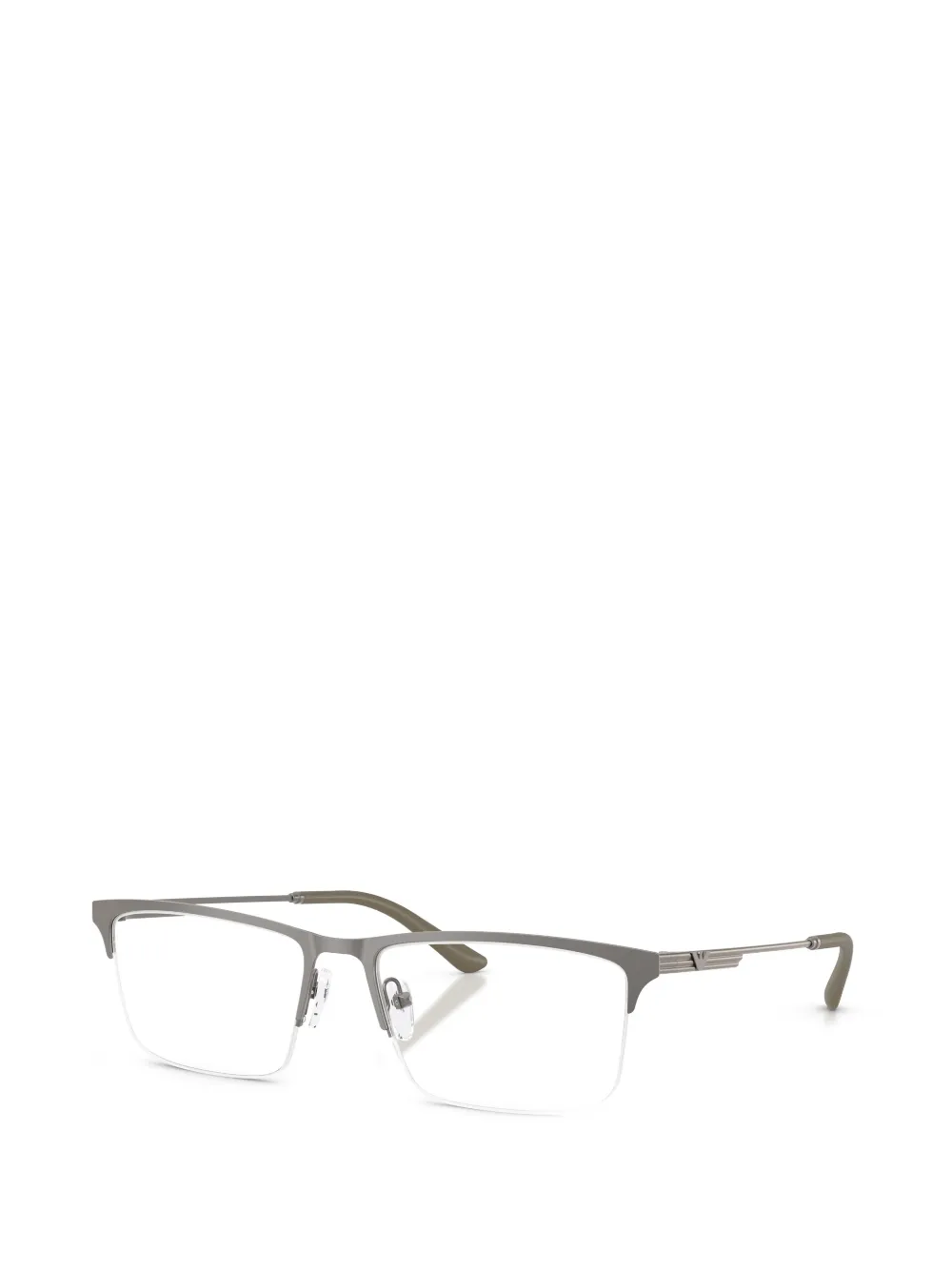 Emporio Armani Bril met rechthoekig montuur Grijs