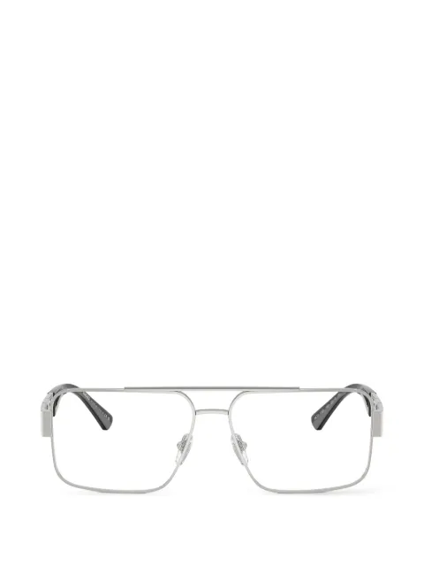 Versace Eyewear نظارة مستطيلة بشعار الماركة