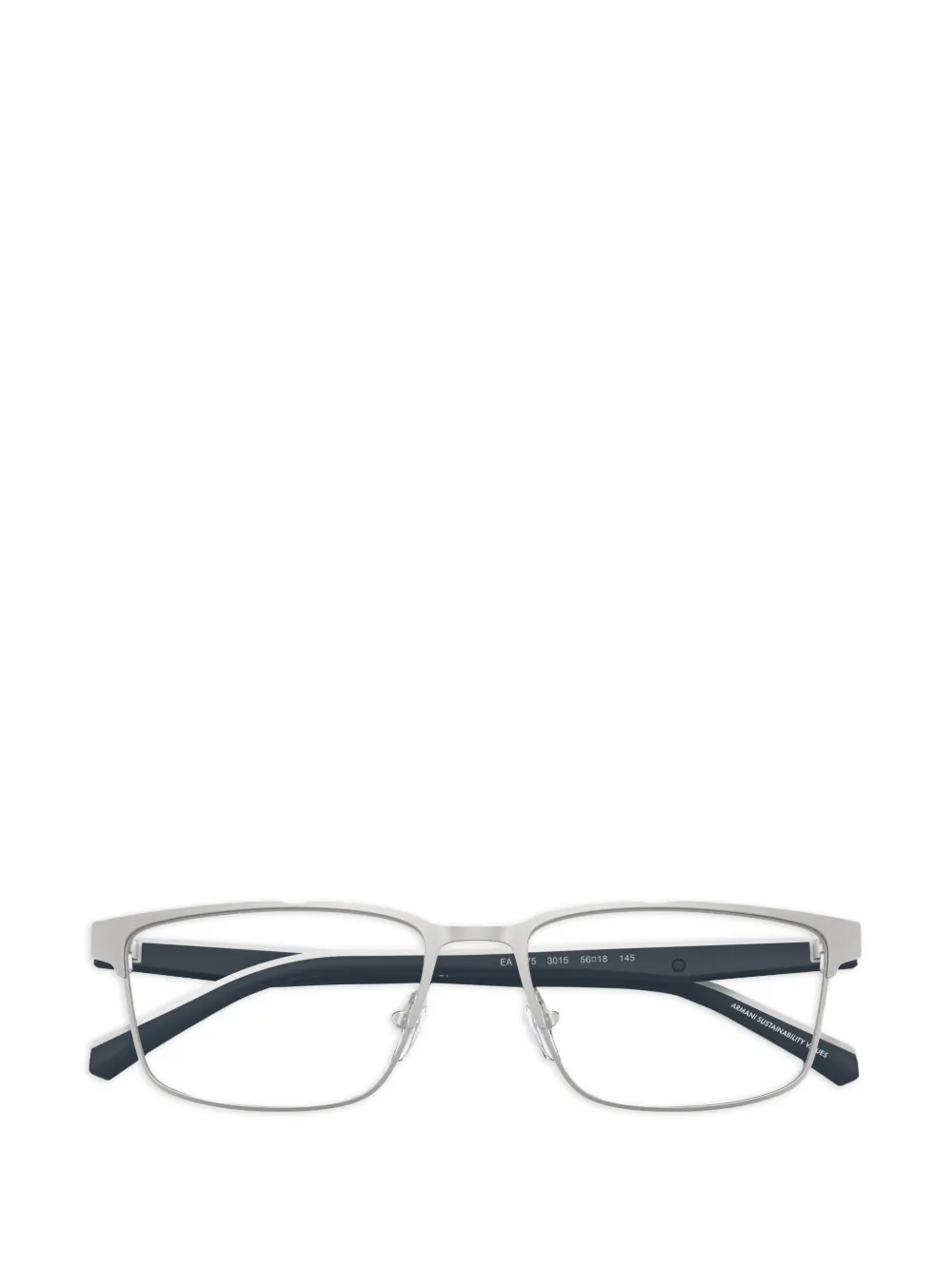 Emporio Armani Bril met rechthoekig montuur Zilver