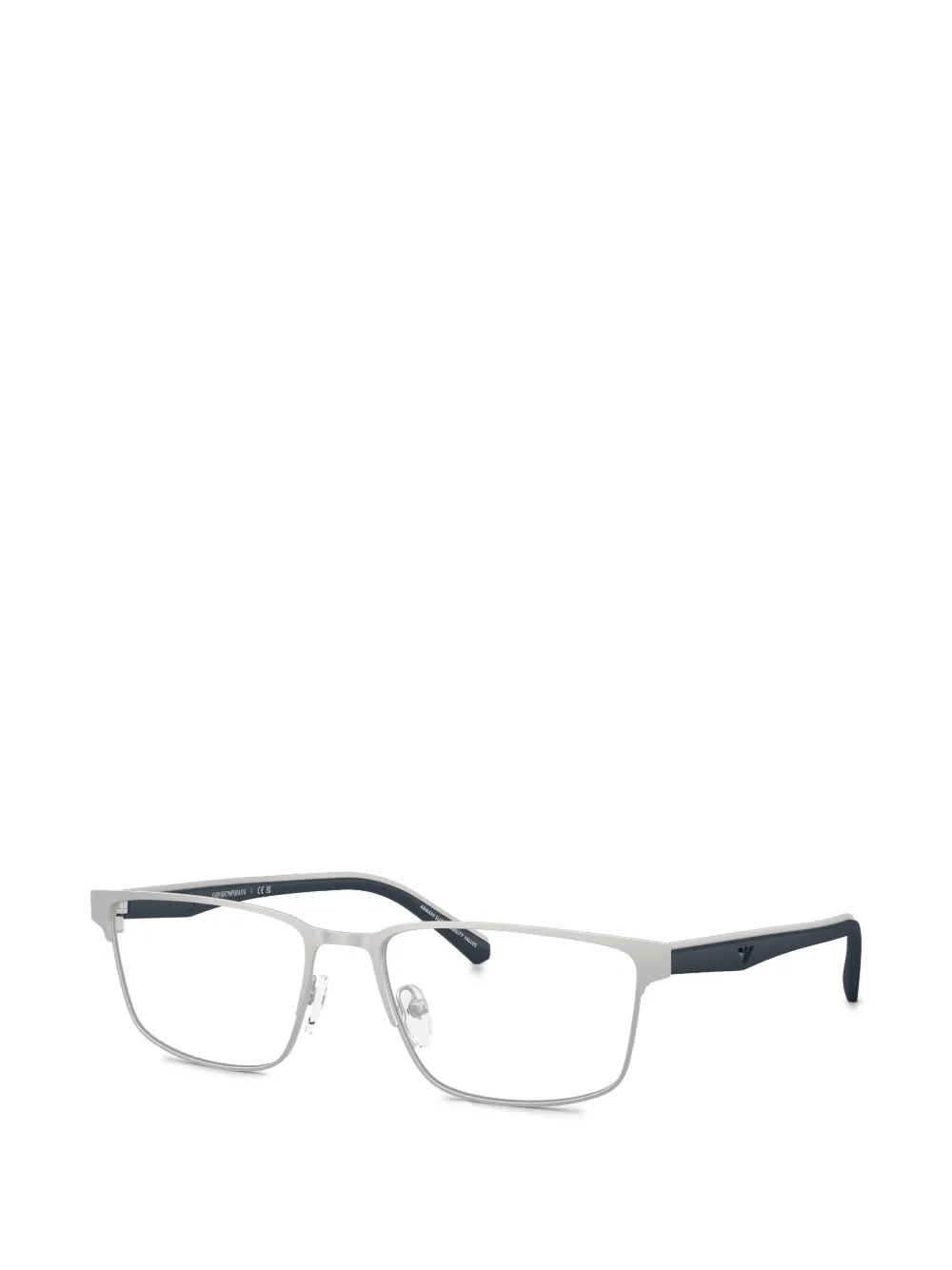Emporio Armani Bril met rechthoekig montuur Zilver