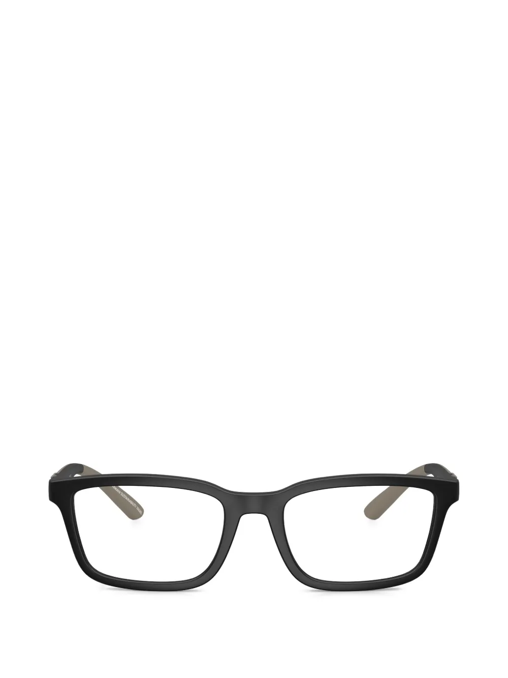 Emporio Armani rectangle-frame glasses - Nero