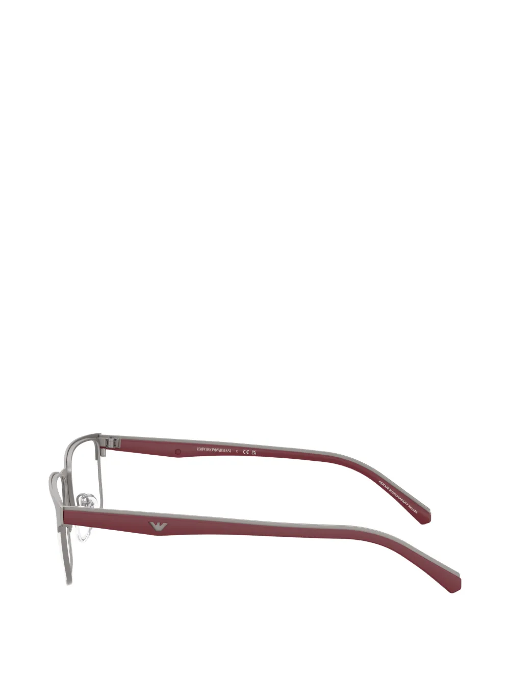  Emporio Armani Rectangle-frame Glasses - Grey 