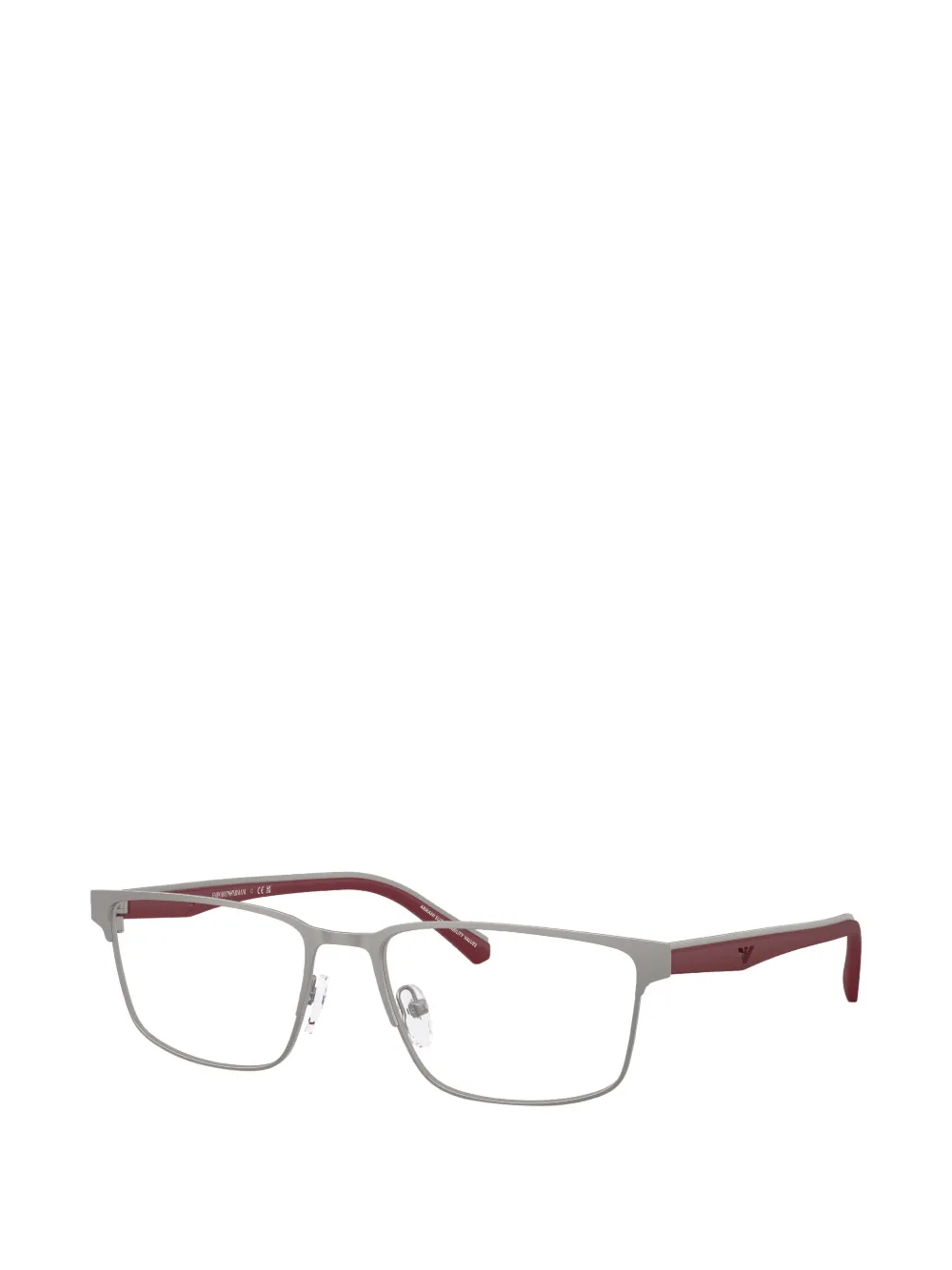  Emporio Armani Rectangle-frame Glasses - Grey 