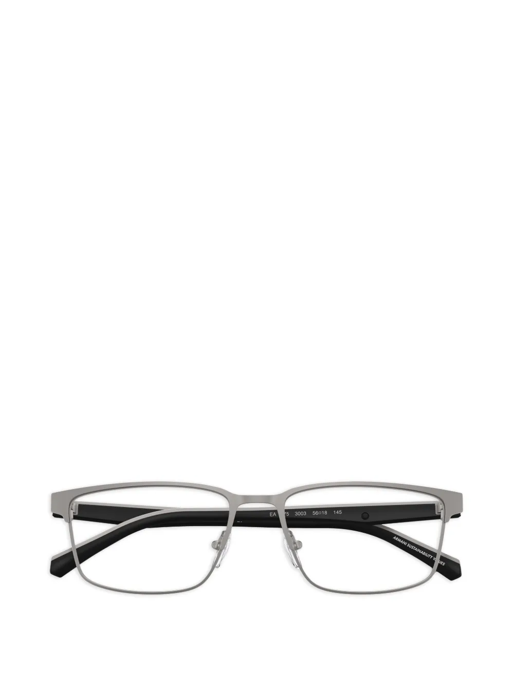 Emporio Armani Bril met rechthoekig montuur Grijs