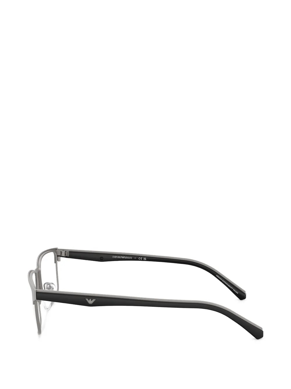 Emporio Armani Bril met rechthoekig montuur Grijs