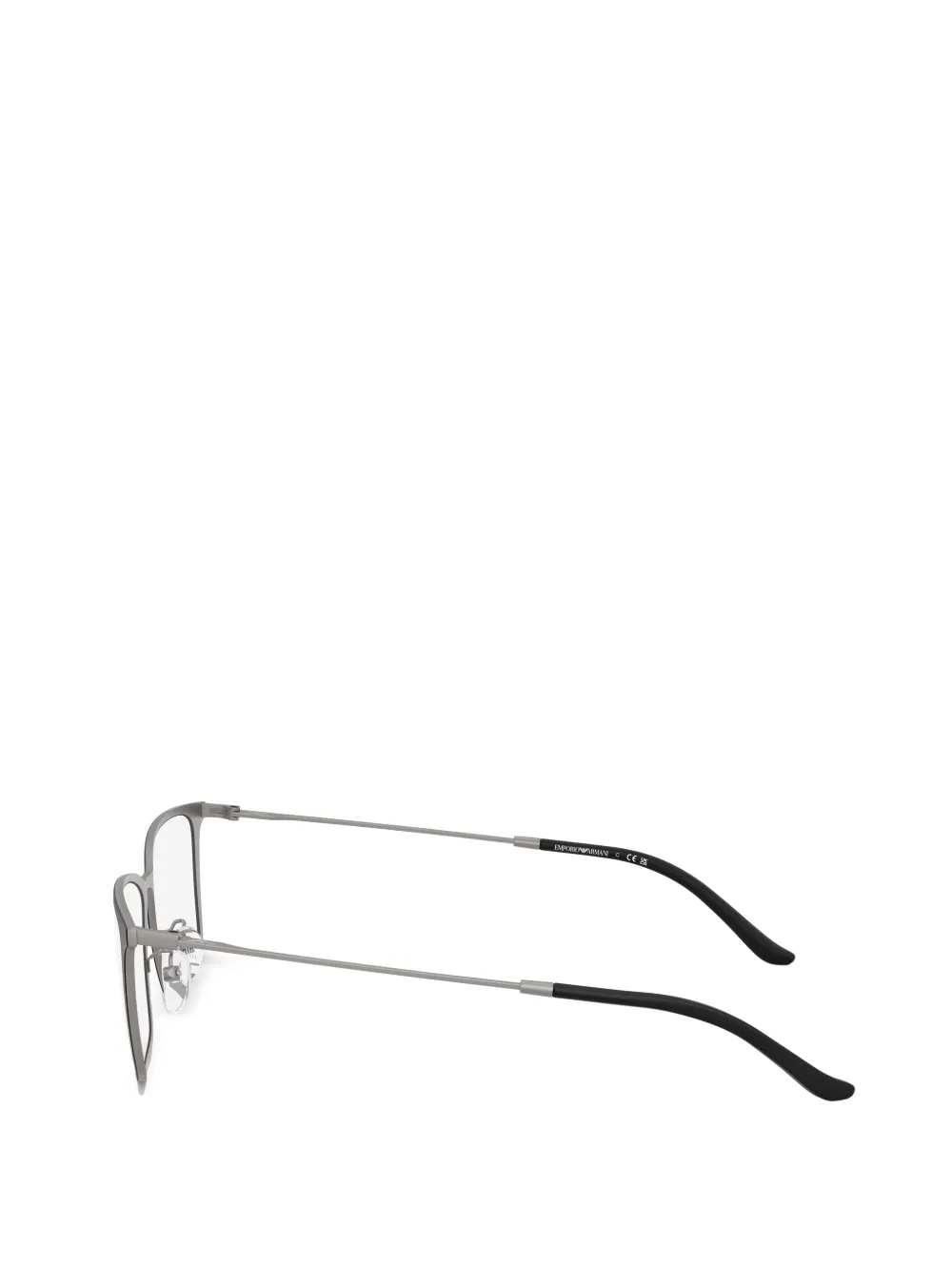 Emporio Armani Bril met rechthoekig montuur Zwart