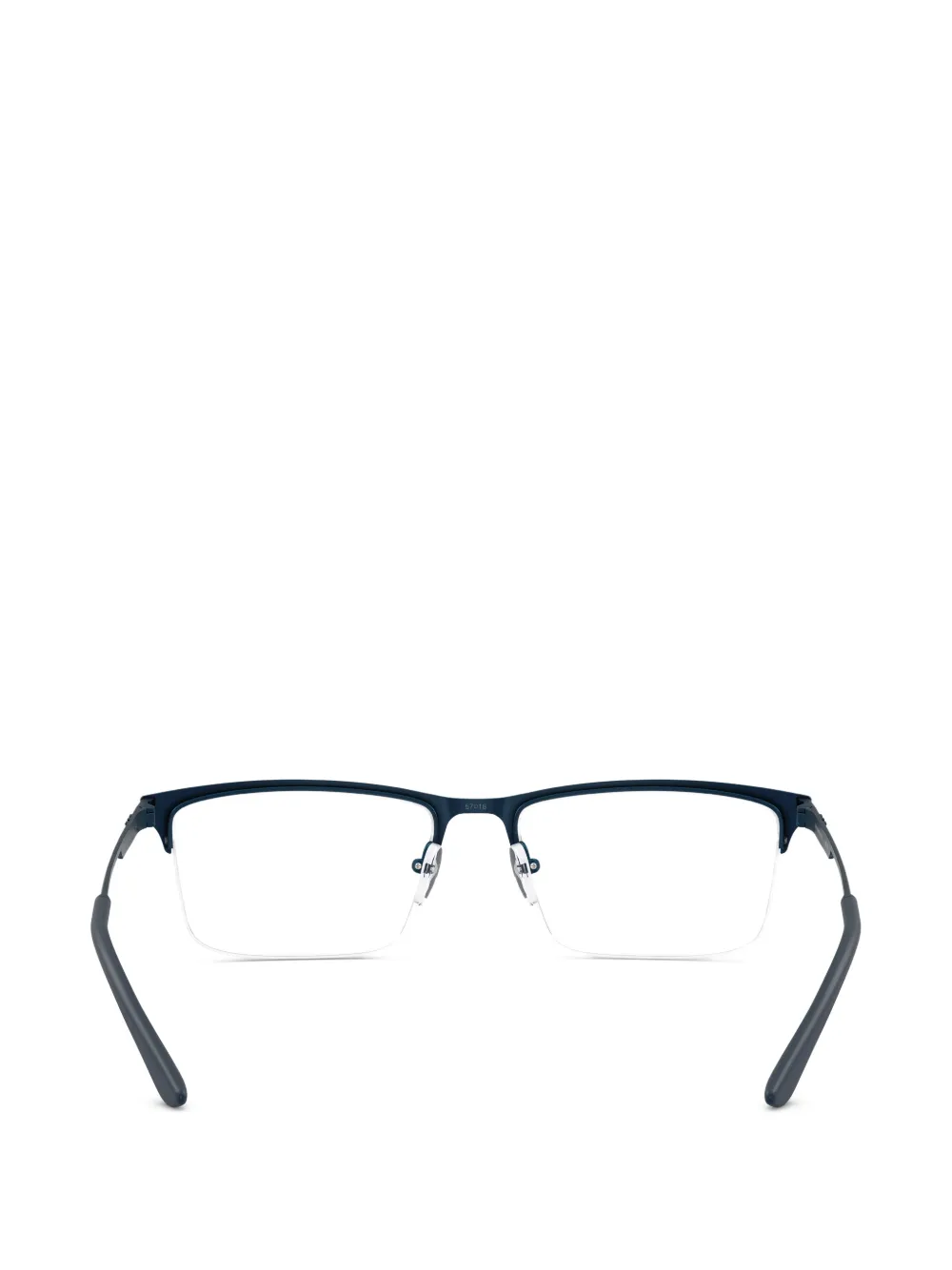 Emporio Armani Bril met rechthoekig montuur Blauw