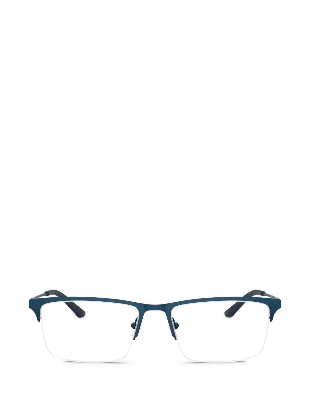 Emporio Armani rectangle-frame glasses - Blau