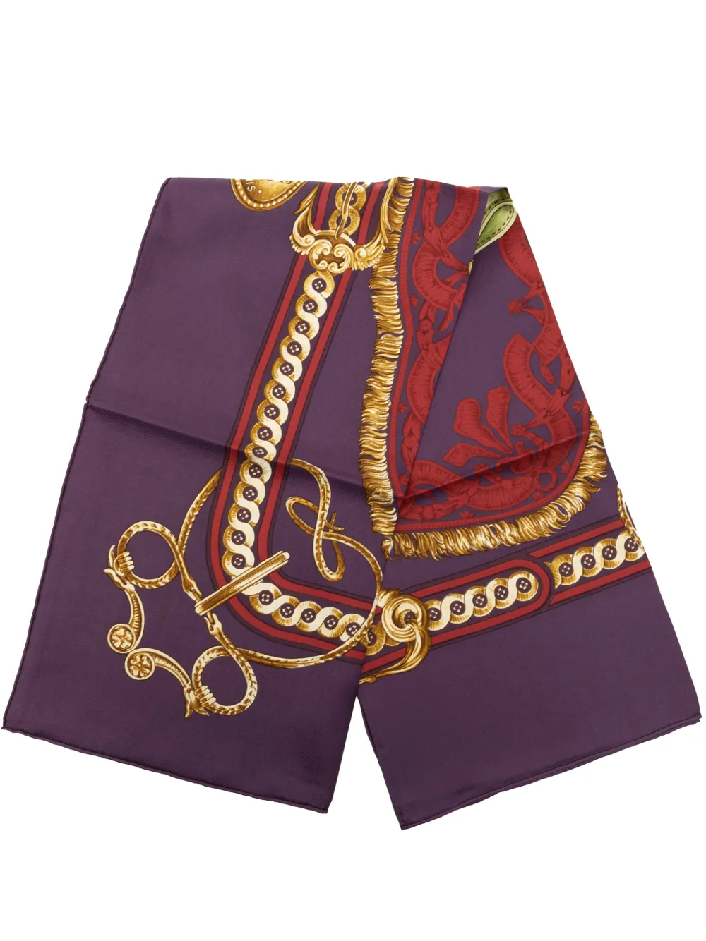 Hermès Pre-Owned 20th Century Bride de Cour Silk Scarf 90 scarves - Viola