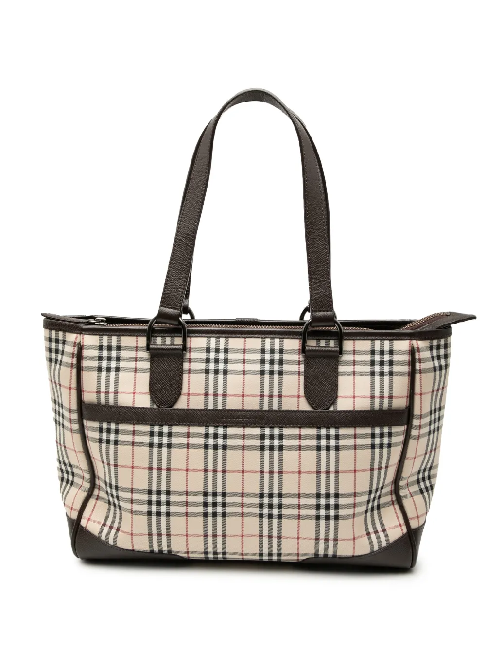 Burberry Pre-Owned 2000-2017 House Check Canvas tote bag - Marrone