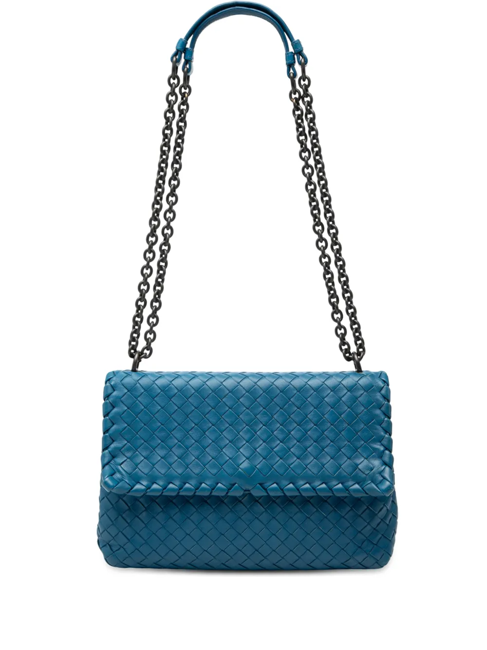 Bottega Veneta Pre-Owned 2012-2025 Small Nappa Intrecciato Olimpia shoulder bag - Blu