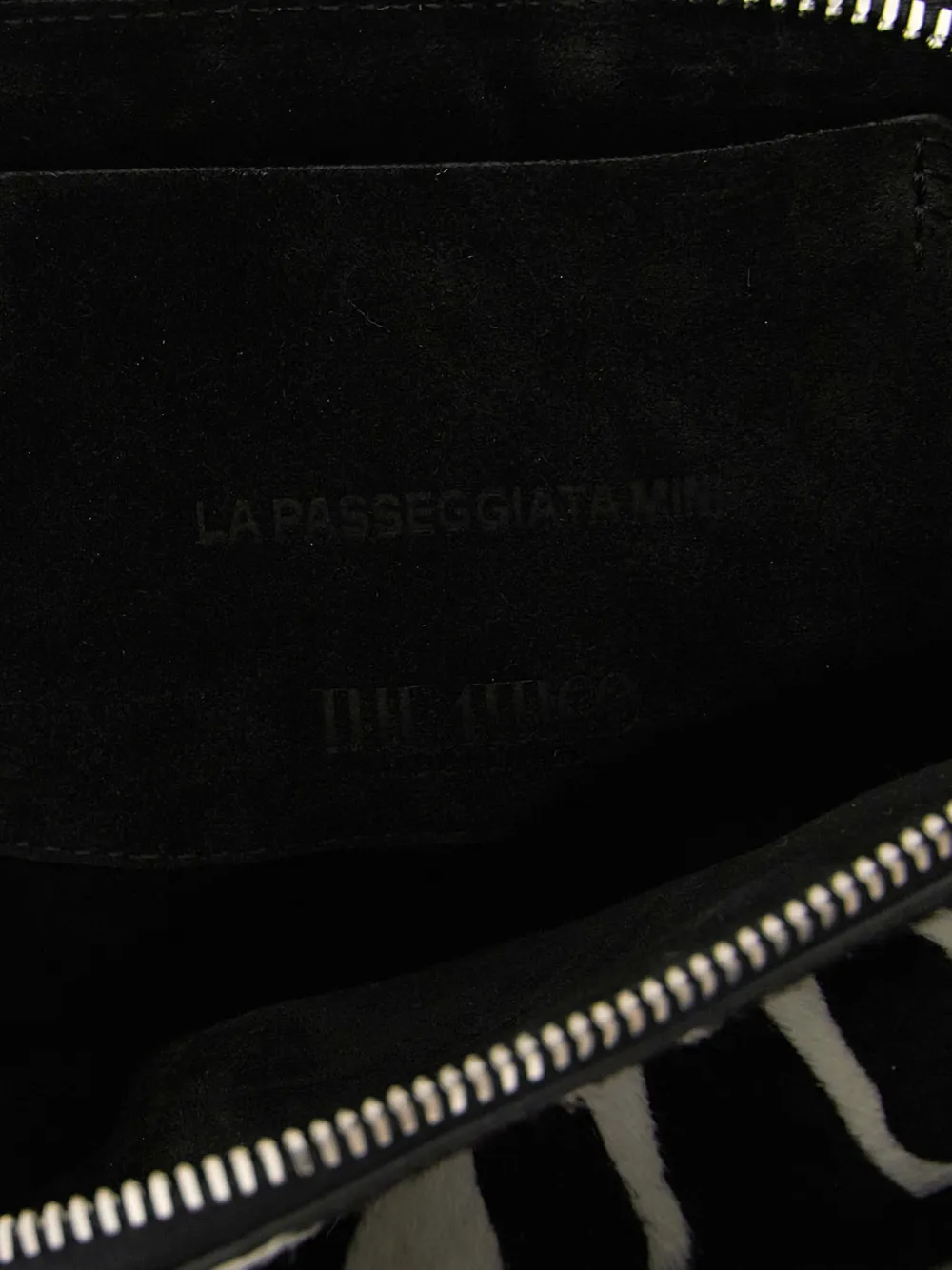 The Attico La Passeggiata mini-shopper met dubbel handvat Zwart