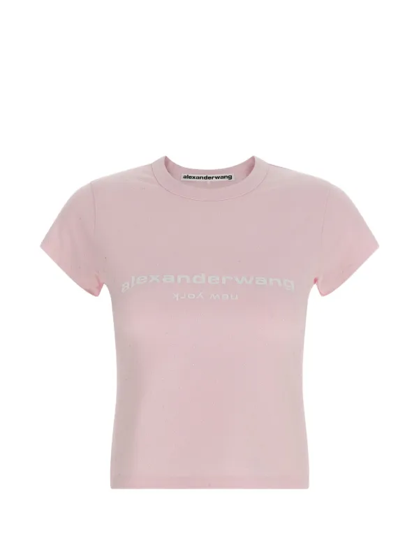 Alexander Wang ロゴ Tシャツ | ピンク | FARFETCH JP