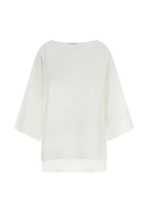 The Row Junia boat-neck blouse