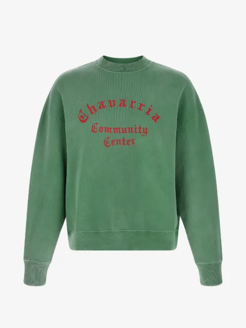 Willy Chavarria Hooligan printed crew-neck sweatshirt