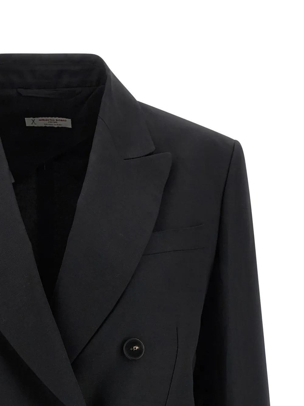  Alberto Biani Double-breasted Peak-lapels Coat - Black 