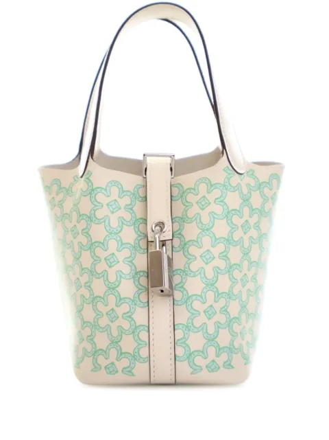 Hermès Pre-Owned 2022 Micro Swift Lucky Daisy Picotin Lock 14 handbag