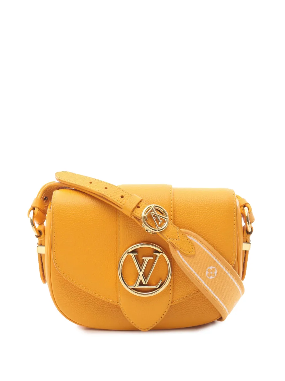 Louis Vuitton Pre-Owned 2010-2025 Grained Calfskin LV Pont 9 Soft PM crossbody bag - Giallo