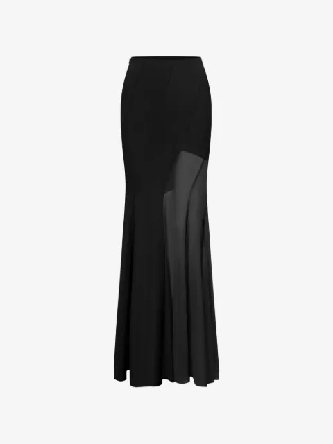 OUDE WAAG panelled maxi skirt