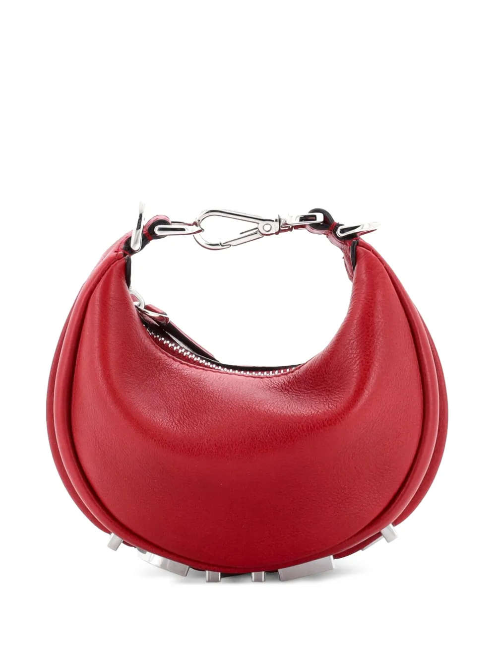 Fendi Pre-Owned Fendigraphy Bag Leather Nano hobo bag - Red