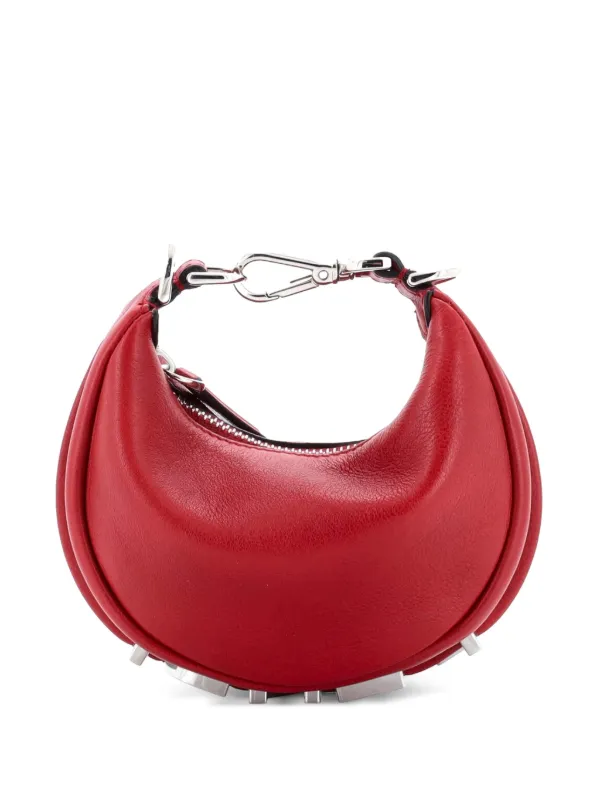 Fendi Pre-Owned フェンディグラフィ レザー ナノ ホーボーバッグ 