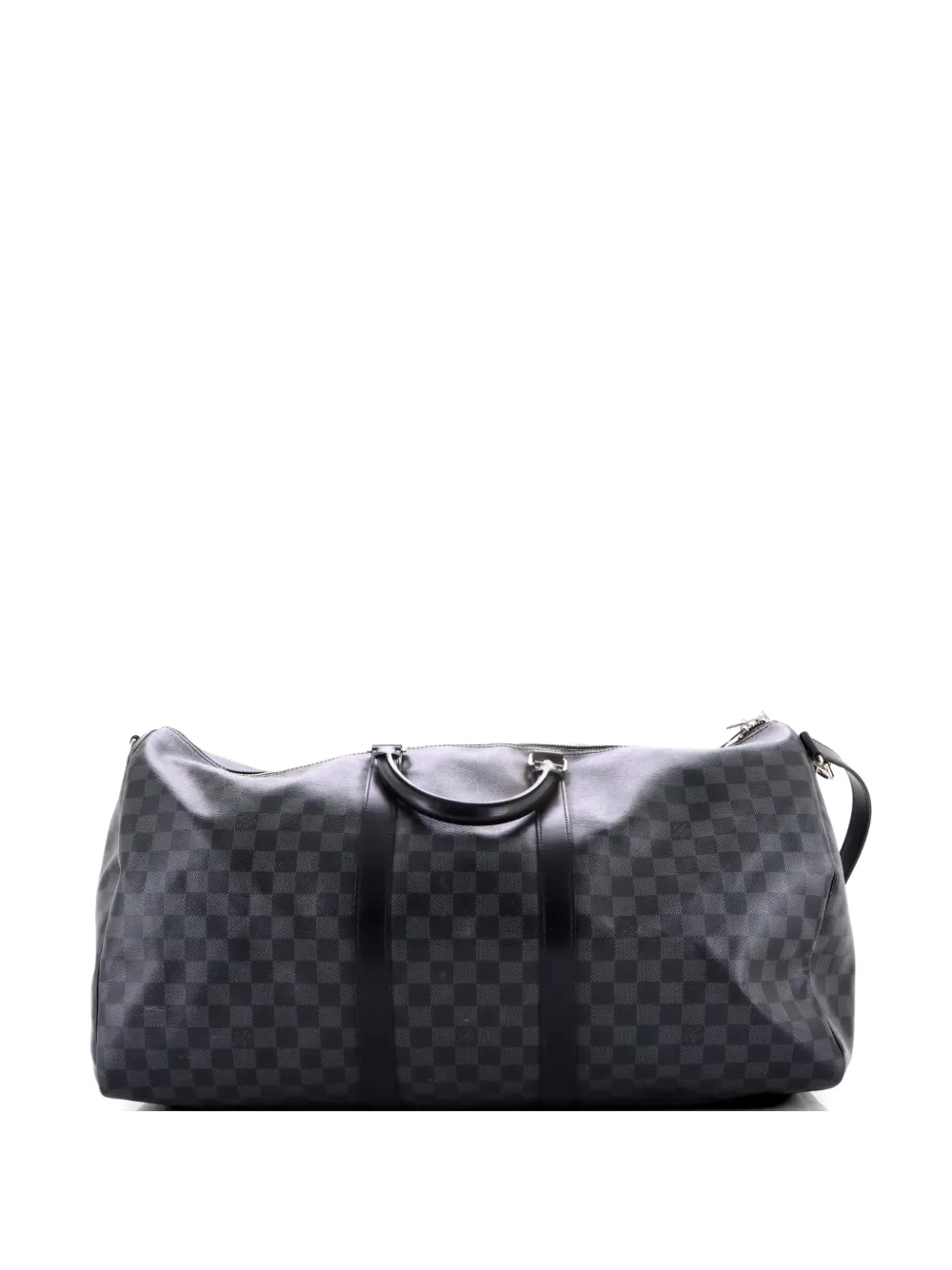 Louis Vuitton Pre-Owned Keepall Bandouliere Bag Damier Graphite 55 travel bag - Black