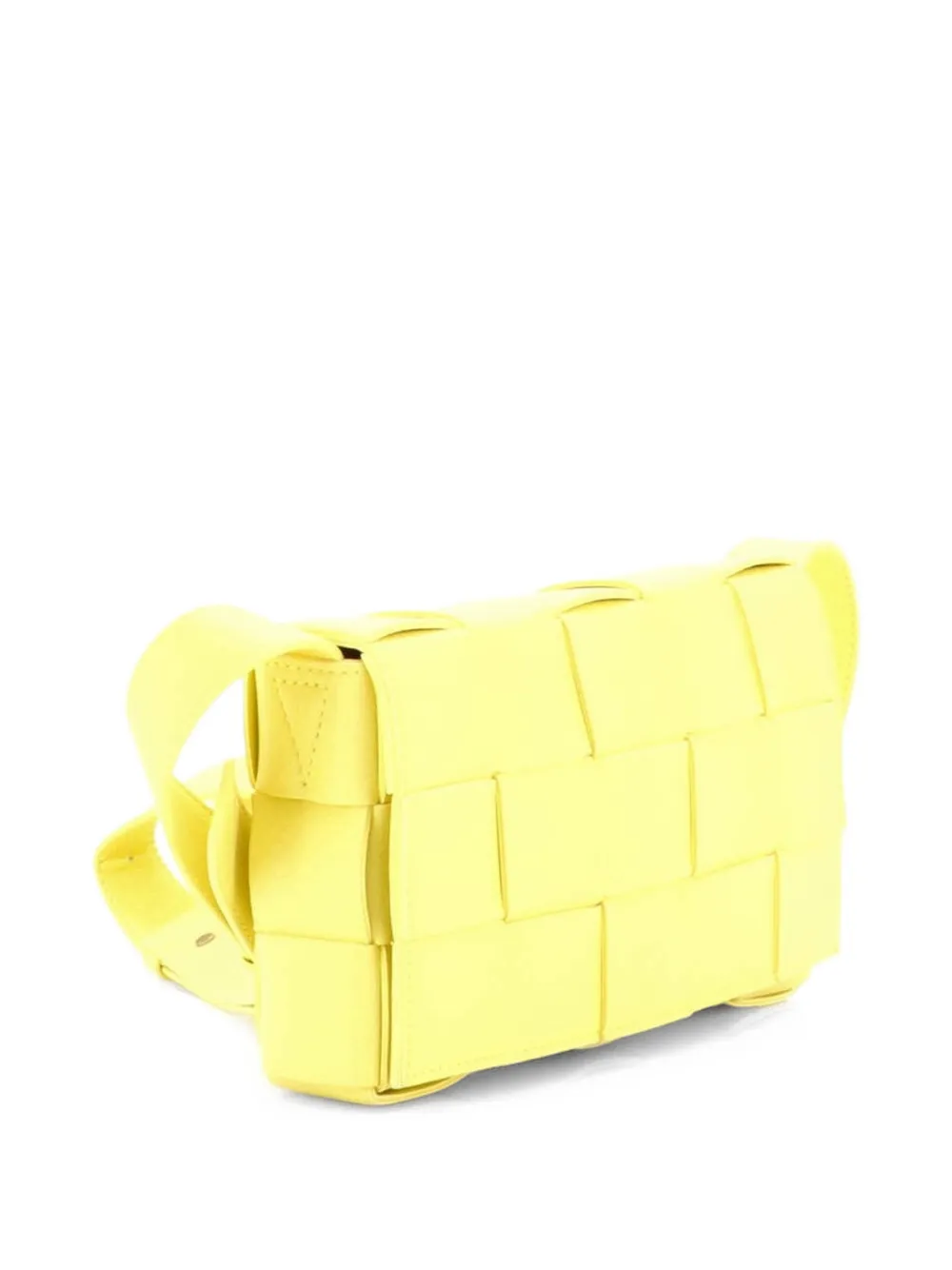 Cassette Maxi Intrecciato Leather Small Crossbody Bag