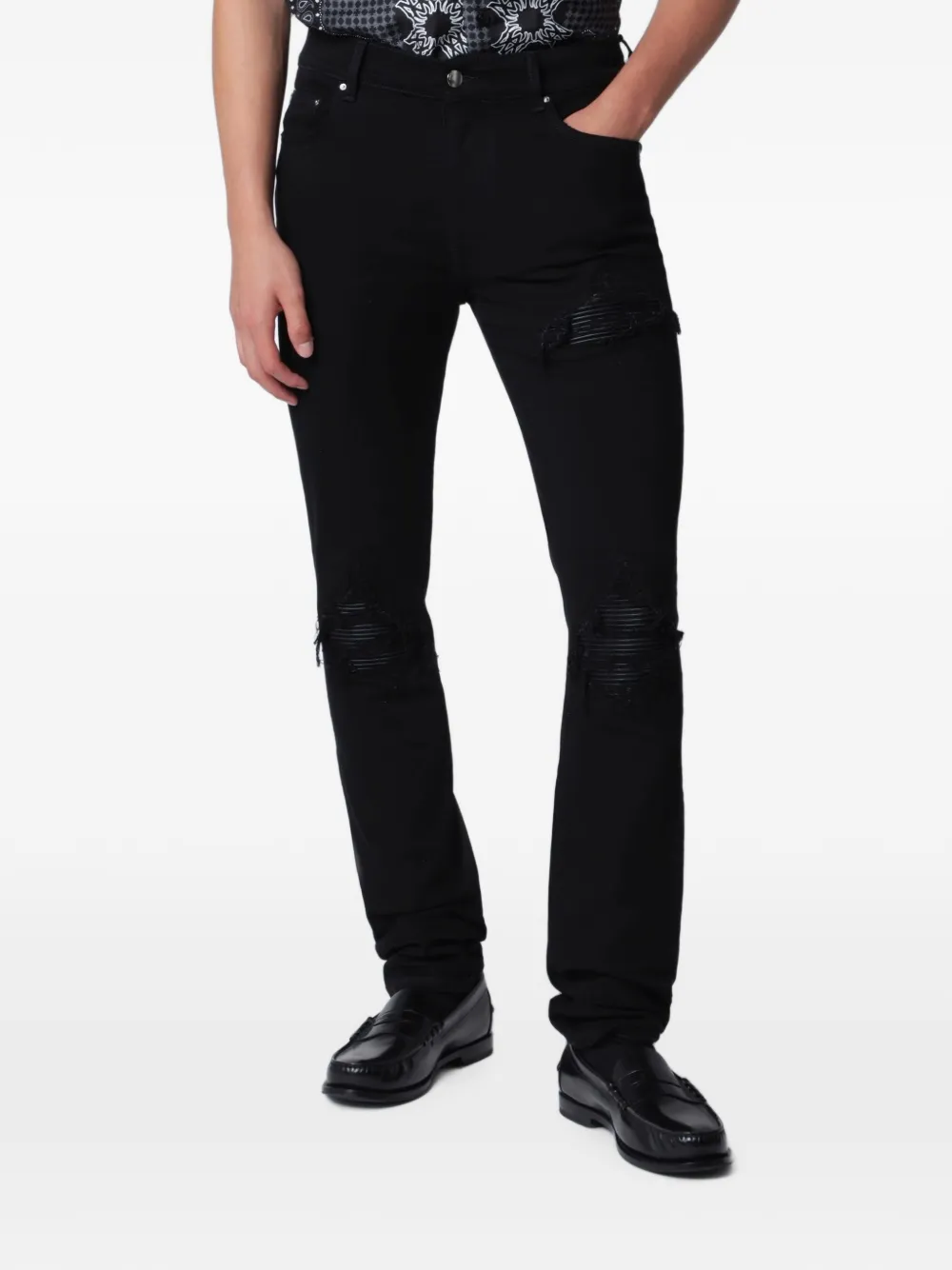 AMIRI Jeans skinny con effetto vissuto - Nero