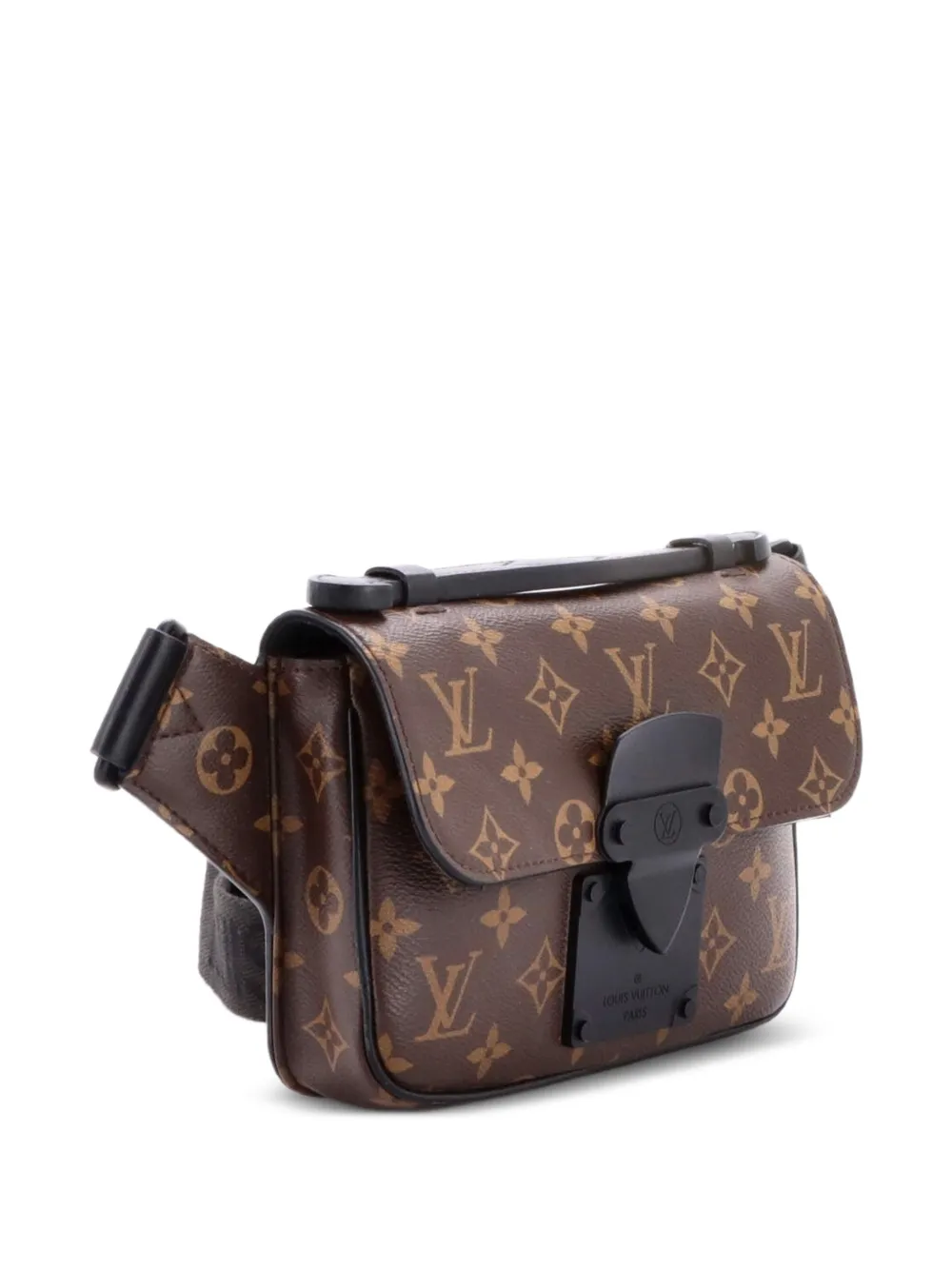 Louis Vuitton Pre-Owned S Lock Sling Bag Macassar Monogram Canvas belt bag - Nero