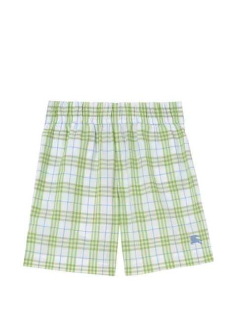 Burberry Kids Check cotton shorts