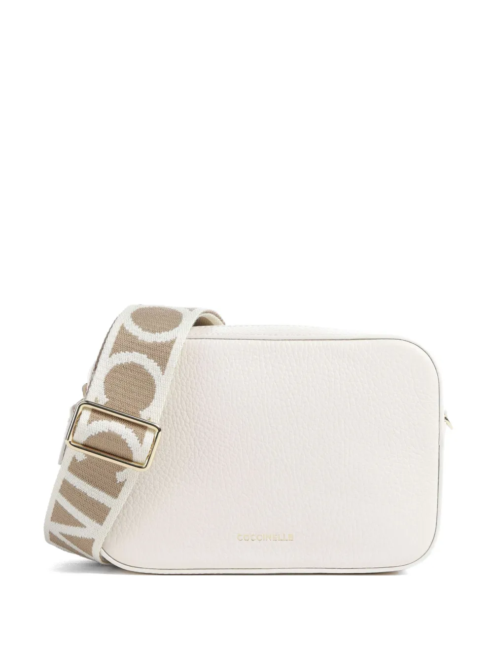 Coccinelle small Tebe logo-strap shoulder bag - Toni neutri