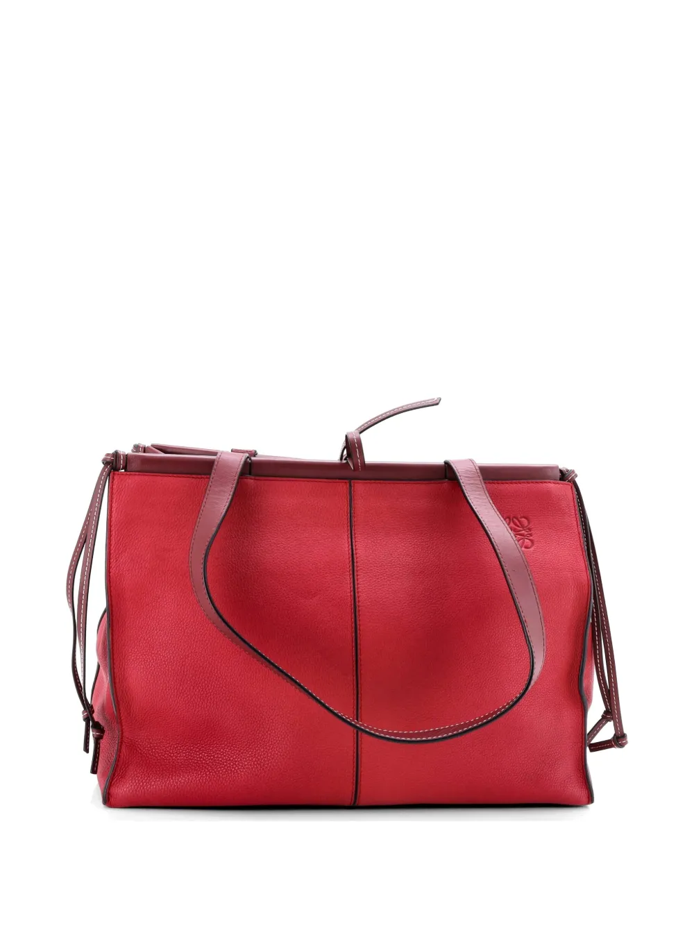 Loewe Pre-Owned Cushion Leather Large tote bag - Rosso