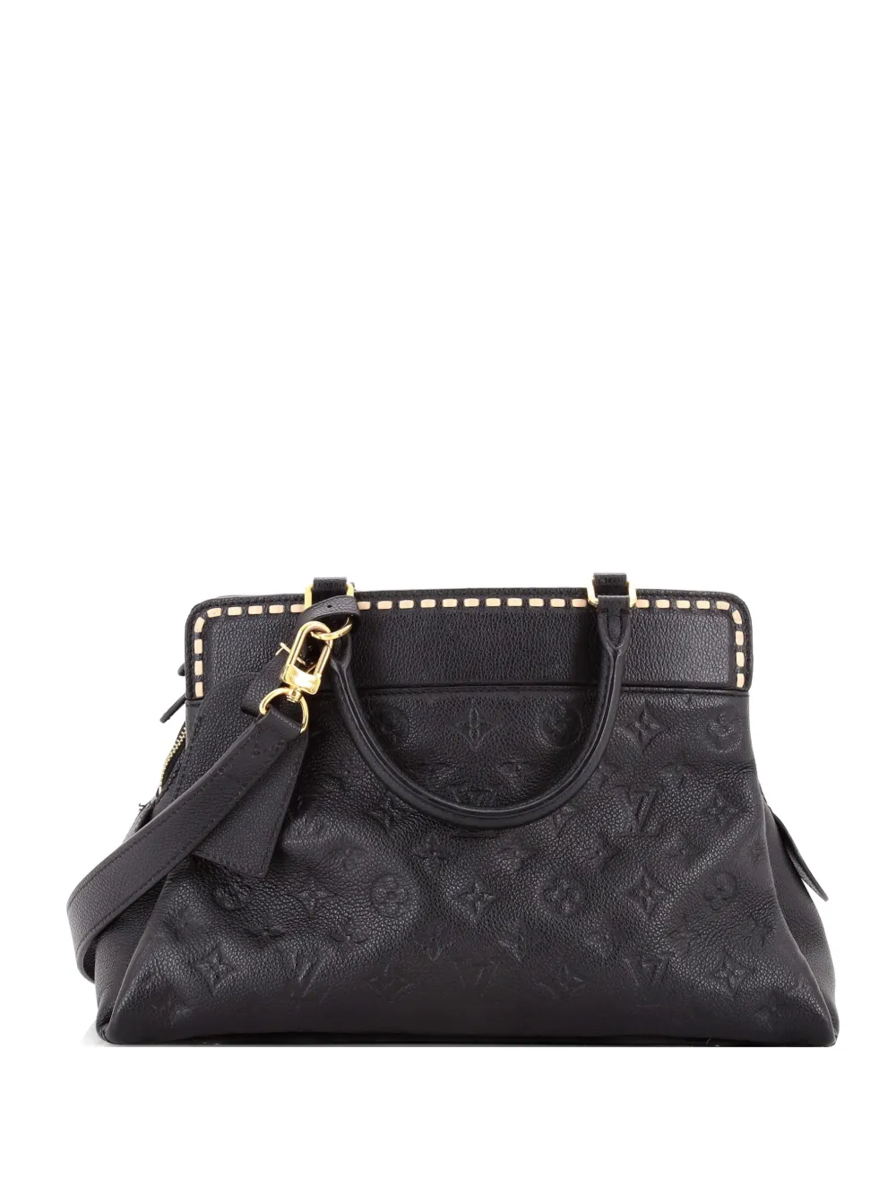 Louis Vuitton Pre-Owned Vosges Handbag Whipstitch Monogram Empreinte Leather MM satchel - Nero