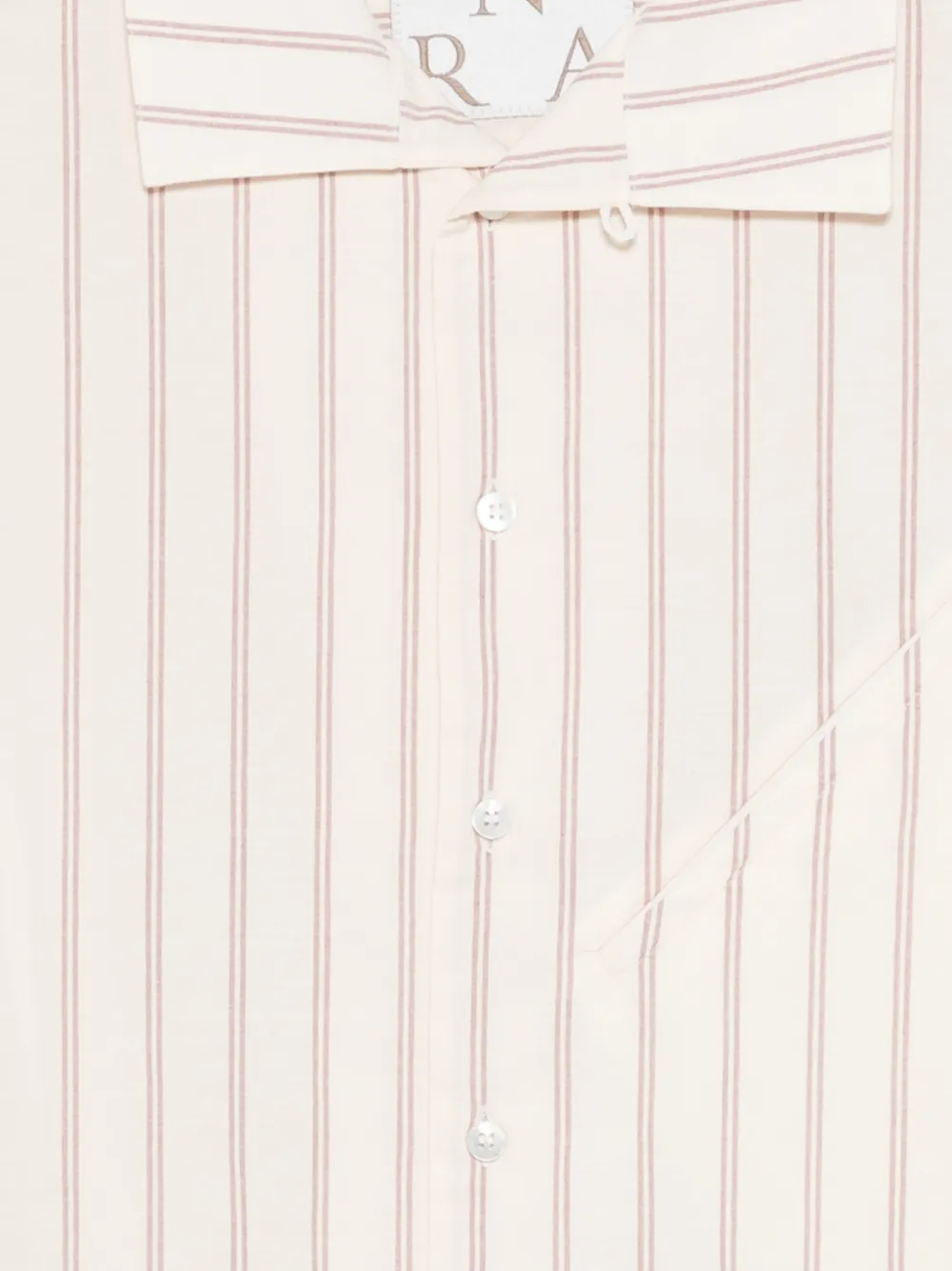  Ranra Striped Button Shirt - Neutrals 
