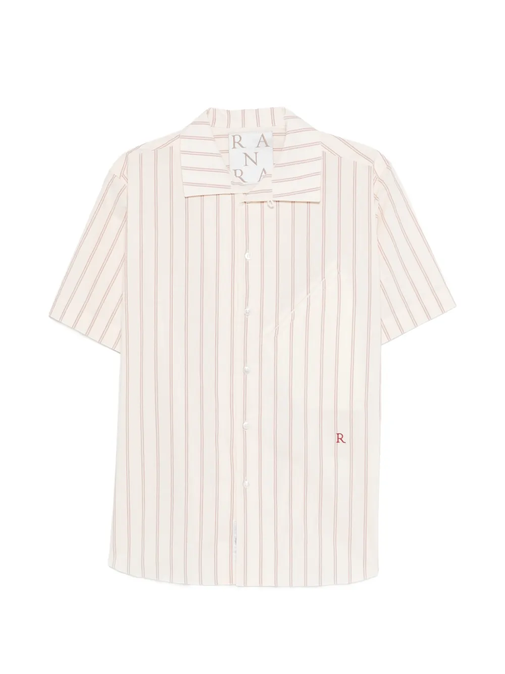 RANRA striped button shirt - Toni neutri