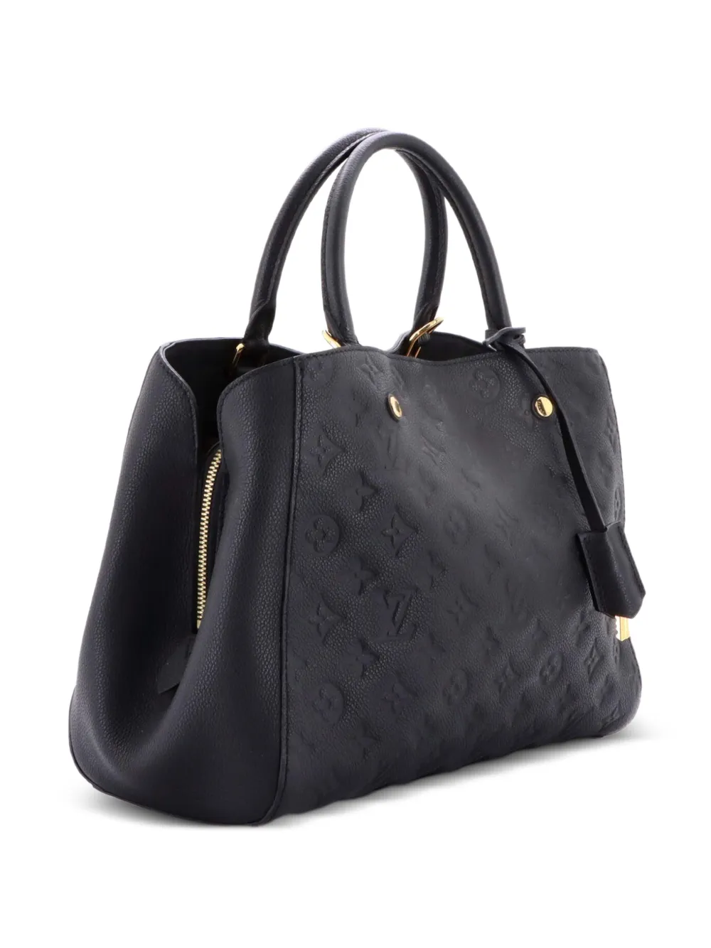 Louis Vuitton Pre-Owned Montaigne Handbag Monogram Empreinte Leather MM satchel - Schwarz