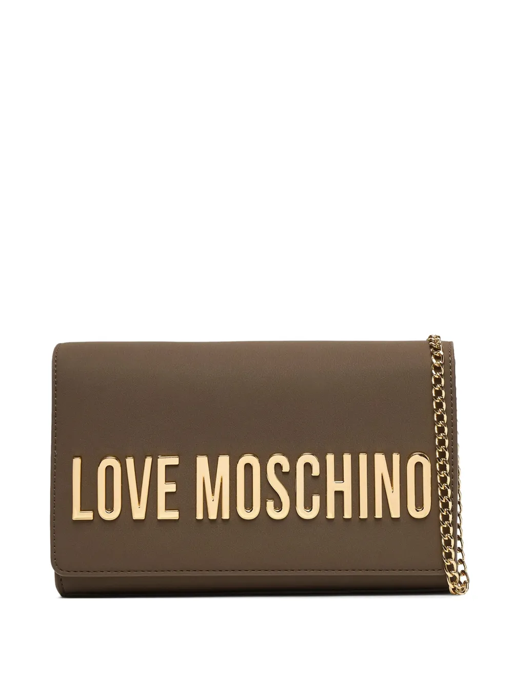 Love Moschino chain-strap shoulder bag - Marrone