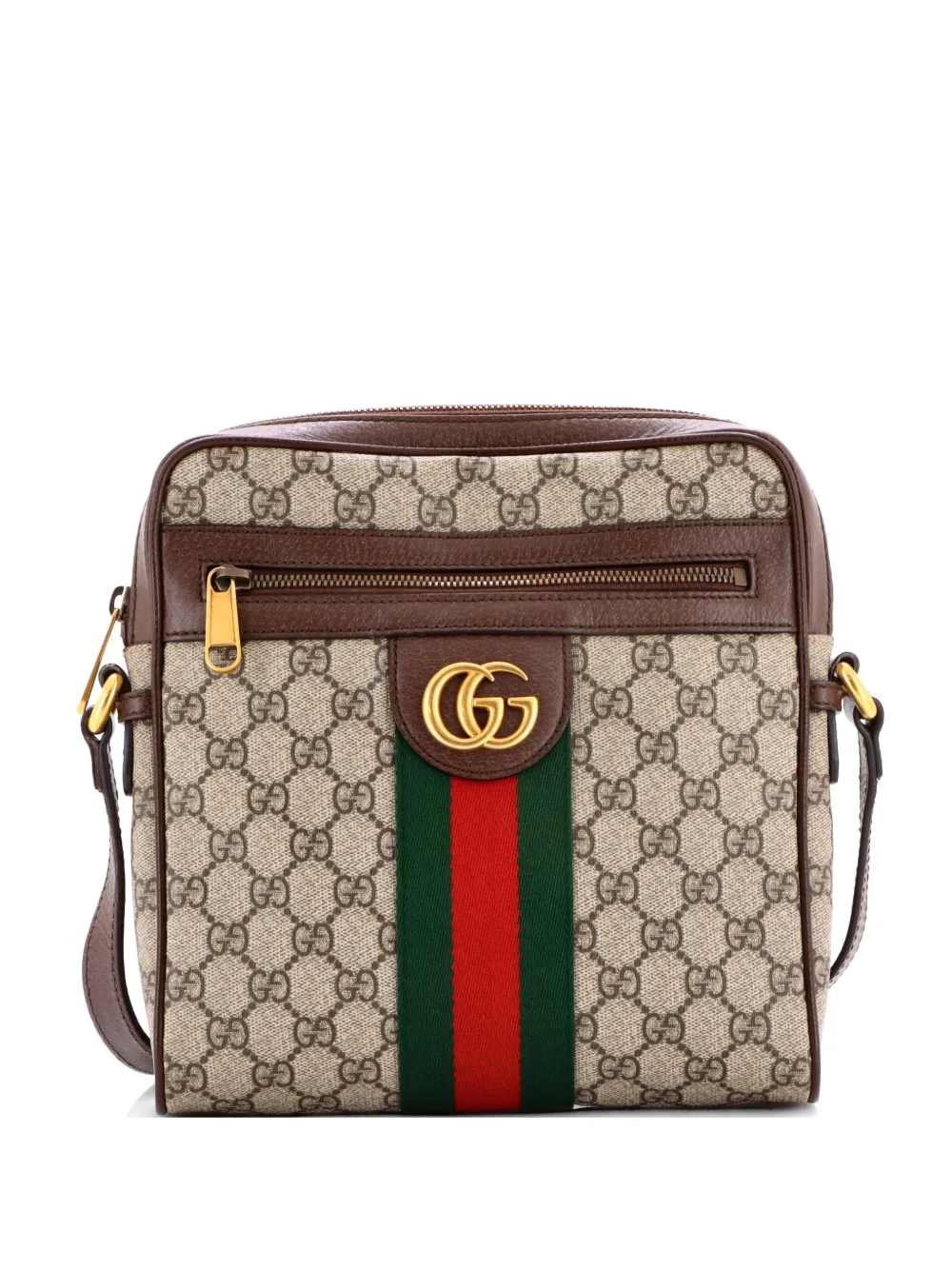 Gucci Pre-Owned Ophidia Messenger Bag GG Coated Canvas Small crossbody bag - Marrone