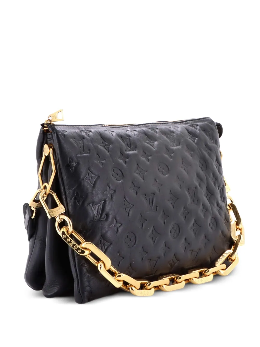 Louis Vuitton Pre-Owned Coussin Bag Monogram Embossed Lambskin MM crossbody bag - Nero