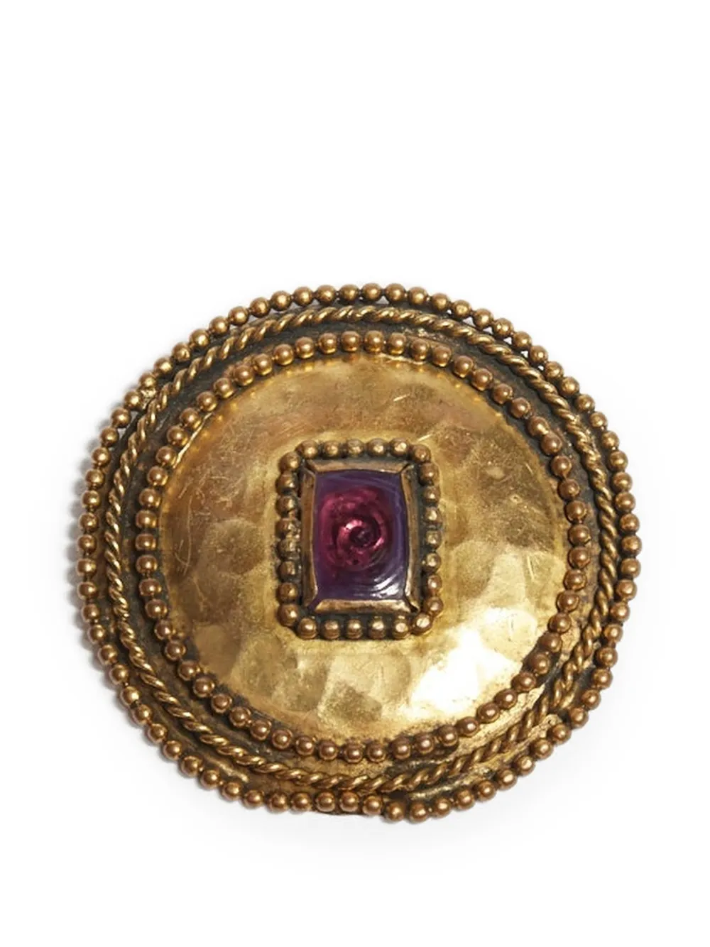 CHANEL Pre-Owned 1980s Bijoux round brooch - Oro